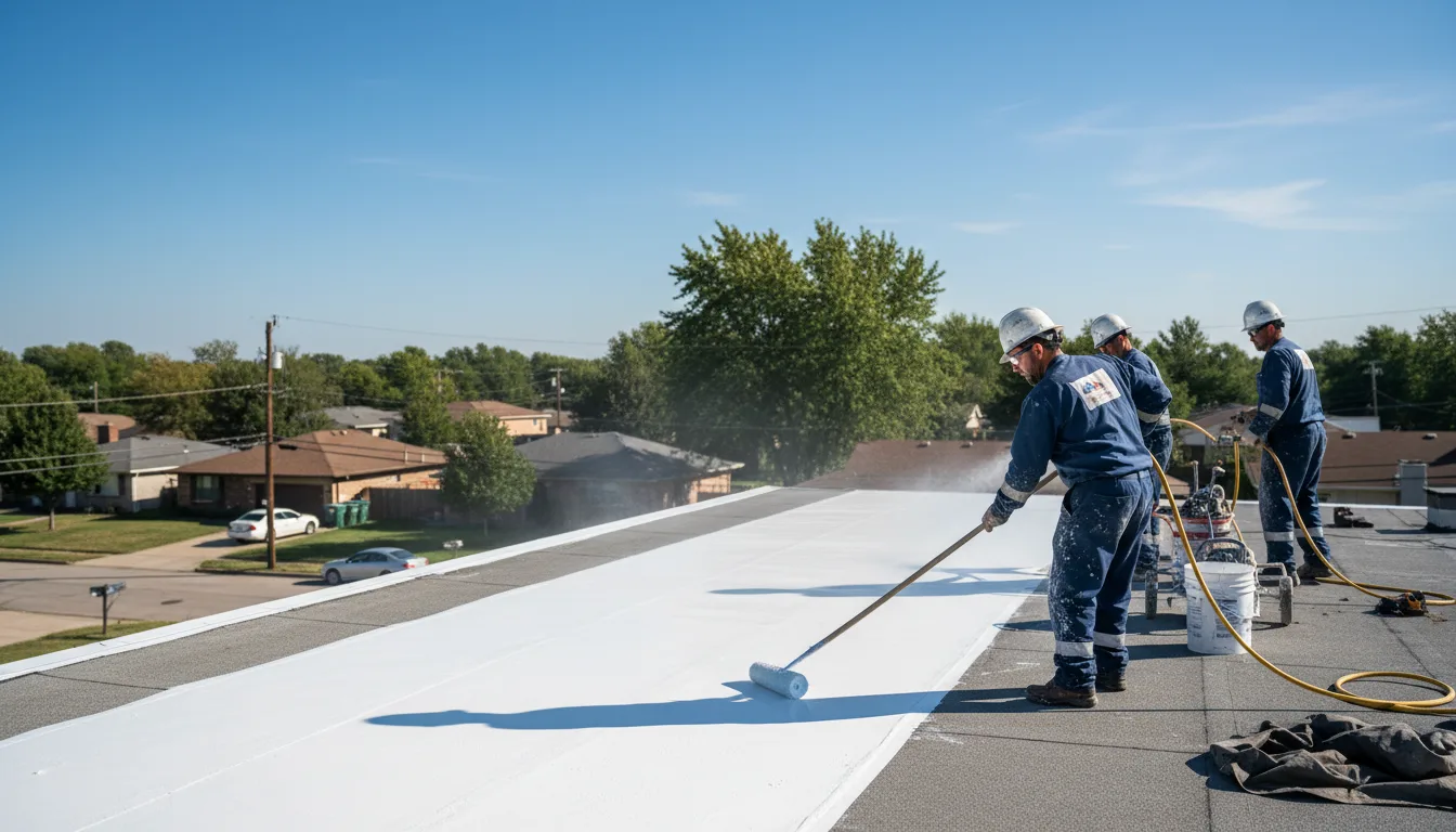 Commercial roof coating in Steelville, MO near me